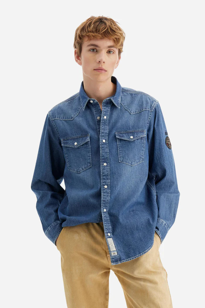 La Martina Men’s Denim Shirt | Medium Indigo
