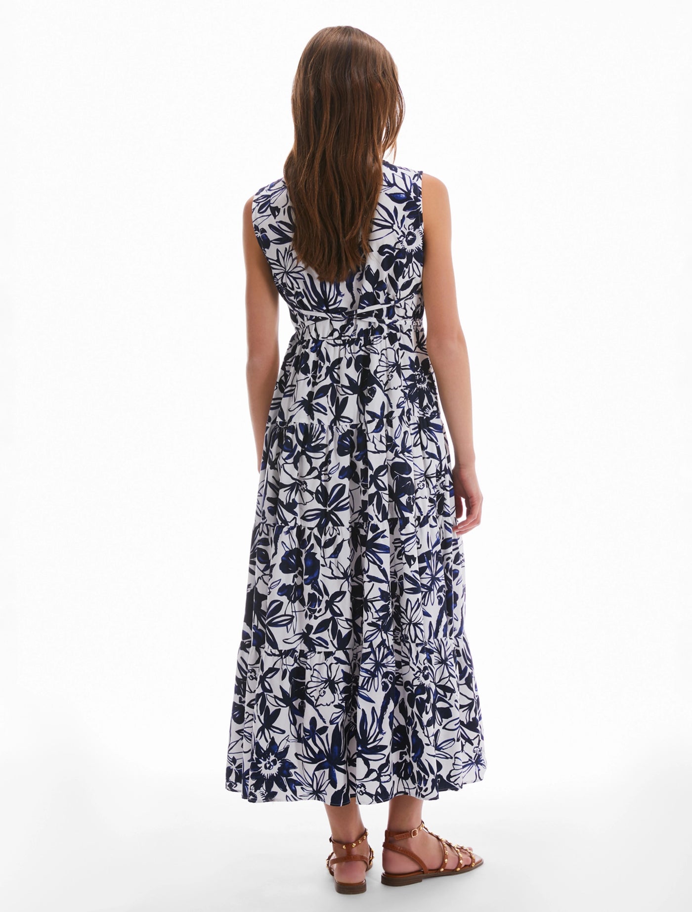 PennyBlack Bebbio Jungle Φόρεμα | Λευκό/Σκούρο Μπλε