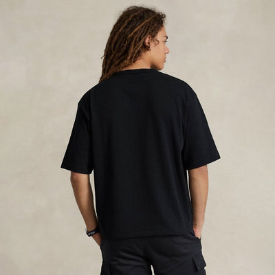 Ralph Lauren Relaxed Fit T-Shirt με Μεγάλο Πόνυ | Μαύρο