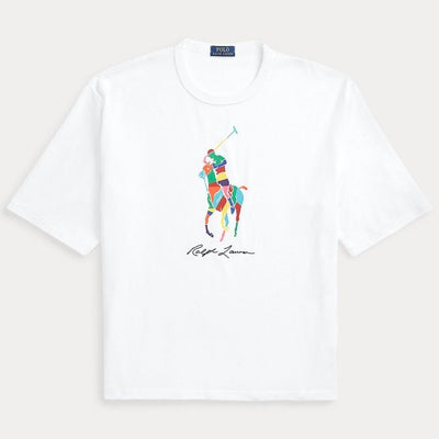 Ralph Lauren Relaxed Fit T-Shirt με Μεγάλο Πόνυ | Λευκό