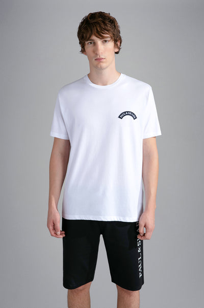 Paul & Shark T-Shirt με Καρχαρία και P&S Σήμα | Λευκό
