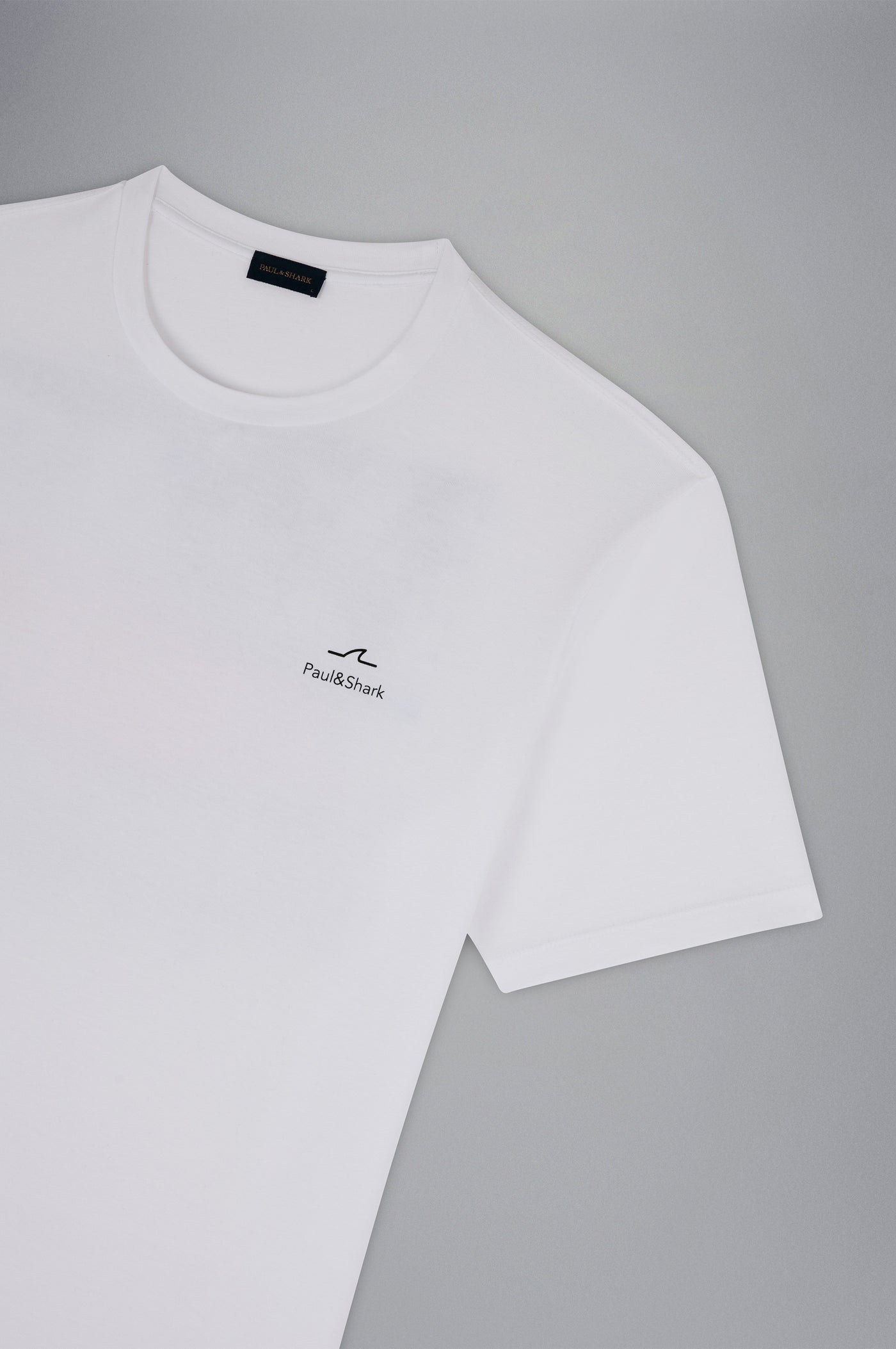 Paul & Shark Βαμβακερό T-shirt με Ιστιοπλοϊκό Τύπωμα | Λευκό
