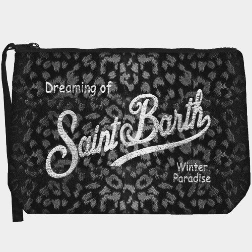 MC2 Saint Barth Velvet Pouch | Black