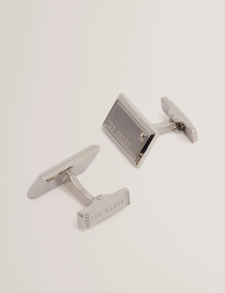 Ted Baker Kristol Brushed Metal Cufflinks | Silver