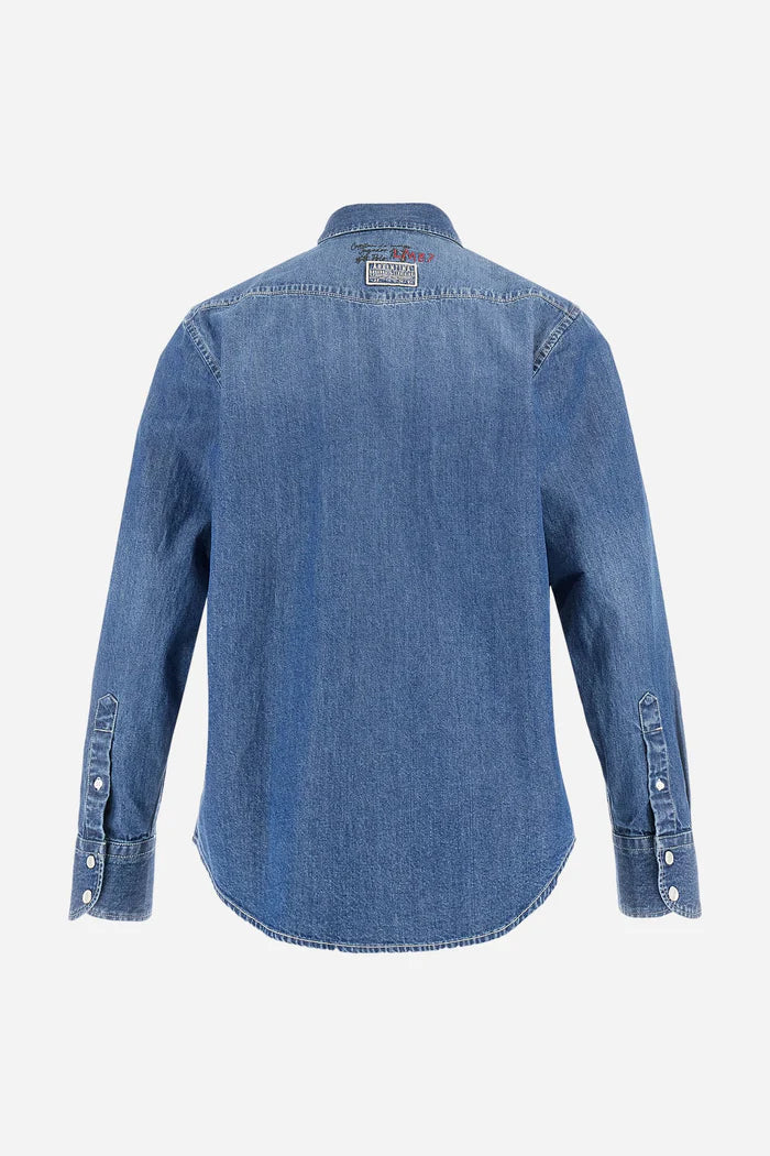 La Martina Men’s Denim Shirt | Medium Indigo
