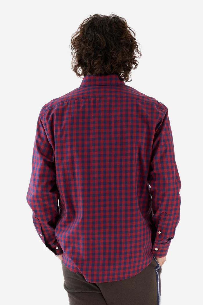 La Martina Men's Check Poplin Shirt | Red/Blue