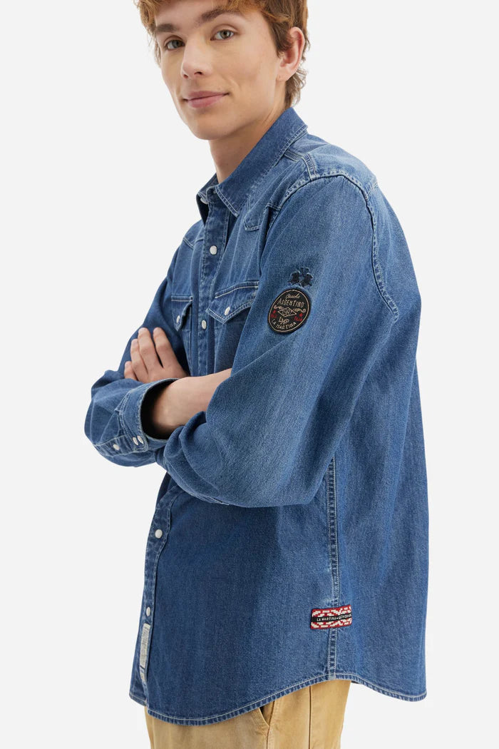 La Martina Men’s Denim Shirt | Medium Indigo