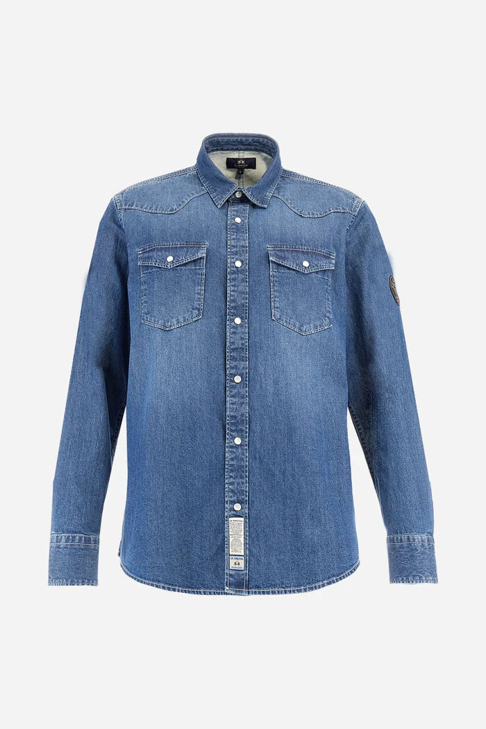 La Martina Men’s Denim Shirt | Medium Indigo