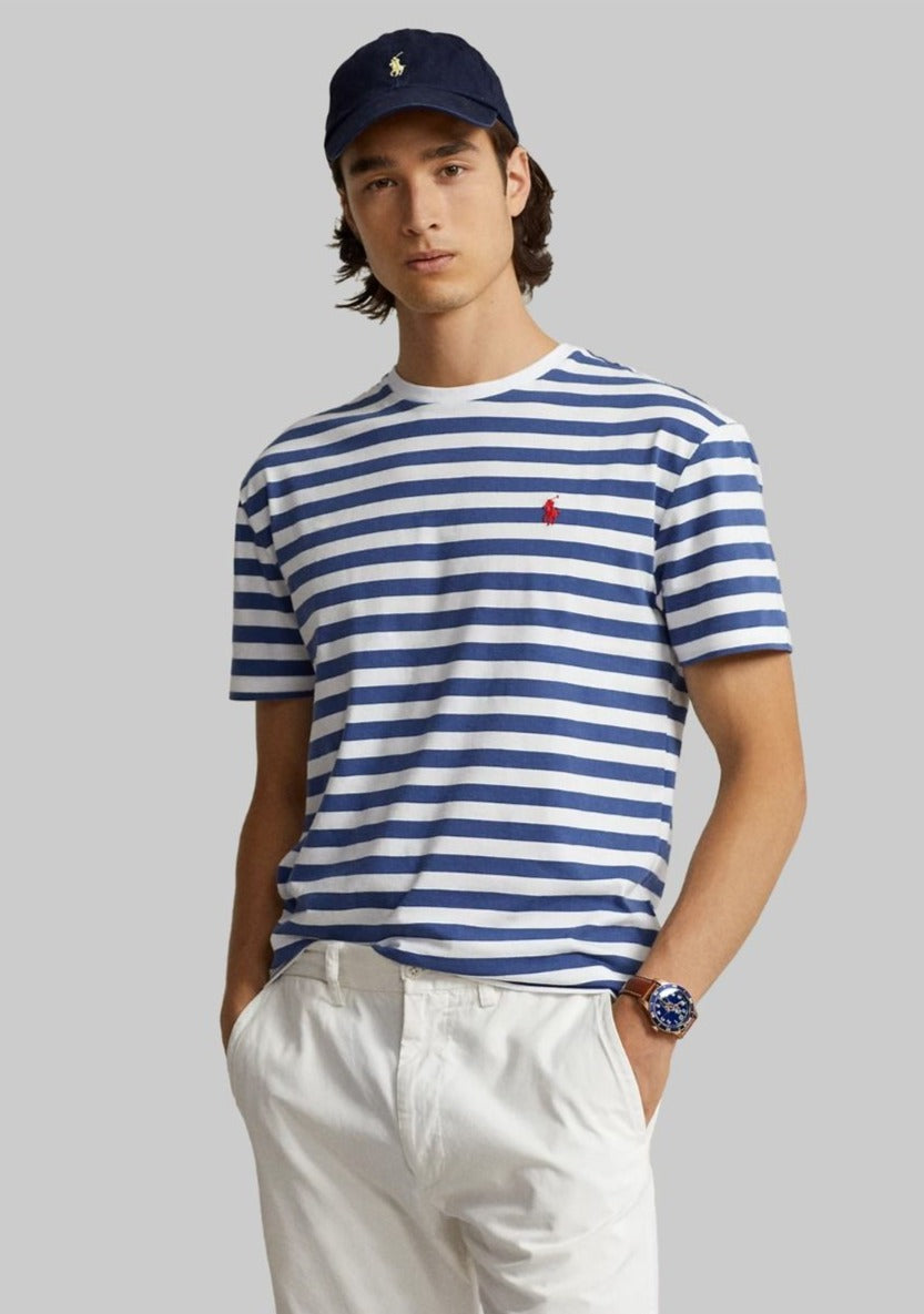 Ralph Lauren Classic Fit Ριγέ T-Shirt | Μπλε/Λευκό