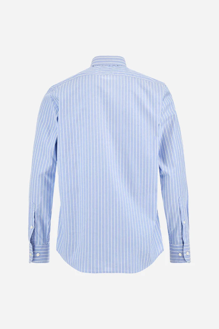 La Martina Men's Argentinian Striped Oxford Shirt | Cornflower Blue