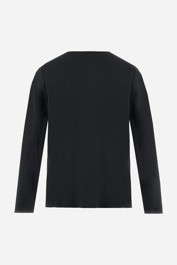 La Martina Men’s Crew‑neck T‑shirt in Fluid Jersey | Black