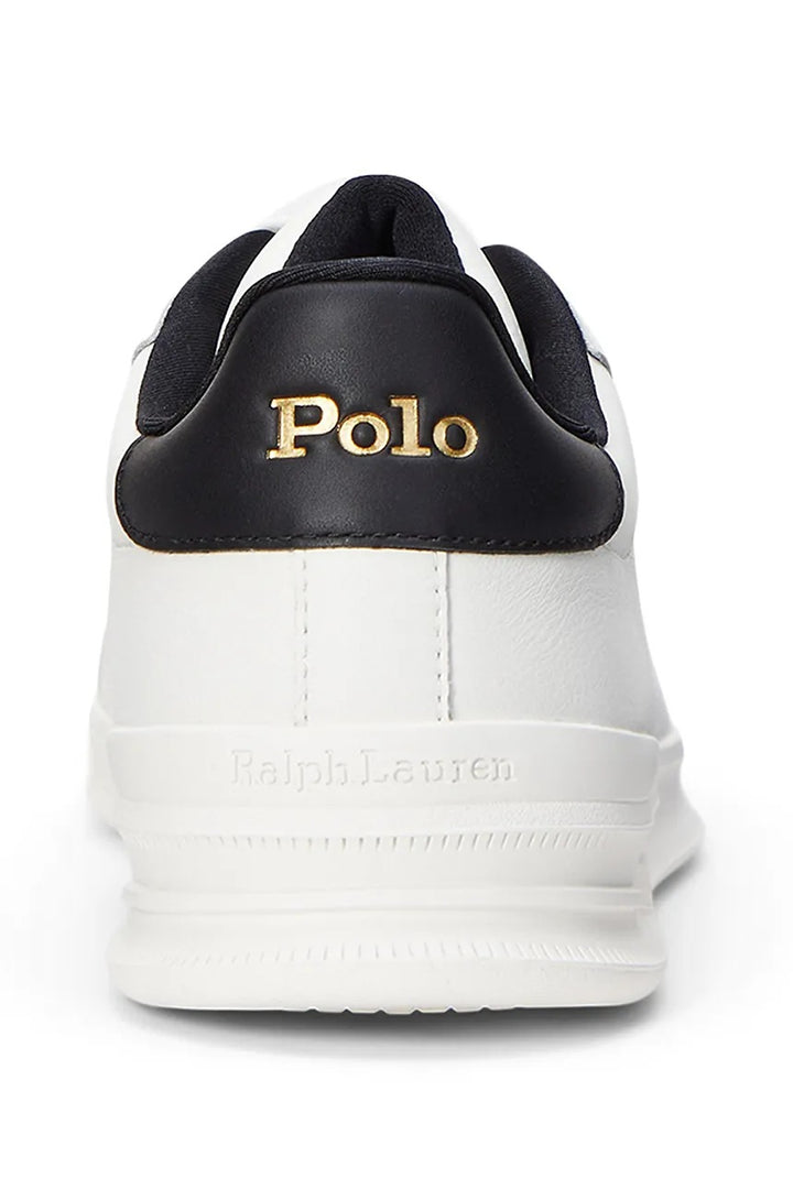 Ralph Lauren Men's Low Top Sneakers | White/Black
