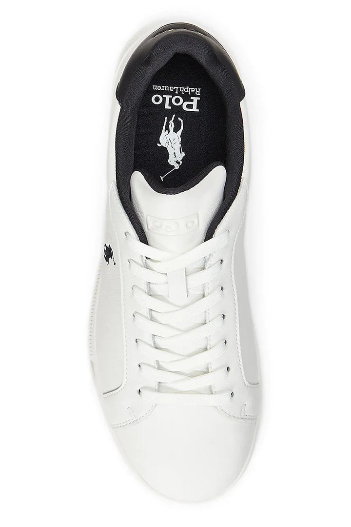 Ralph Lauren Men's Low Top Sneakers | White/Black
