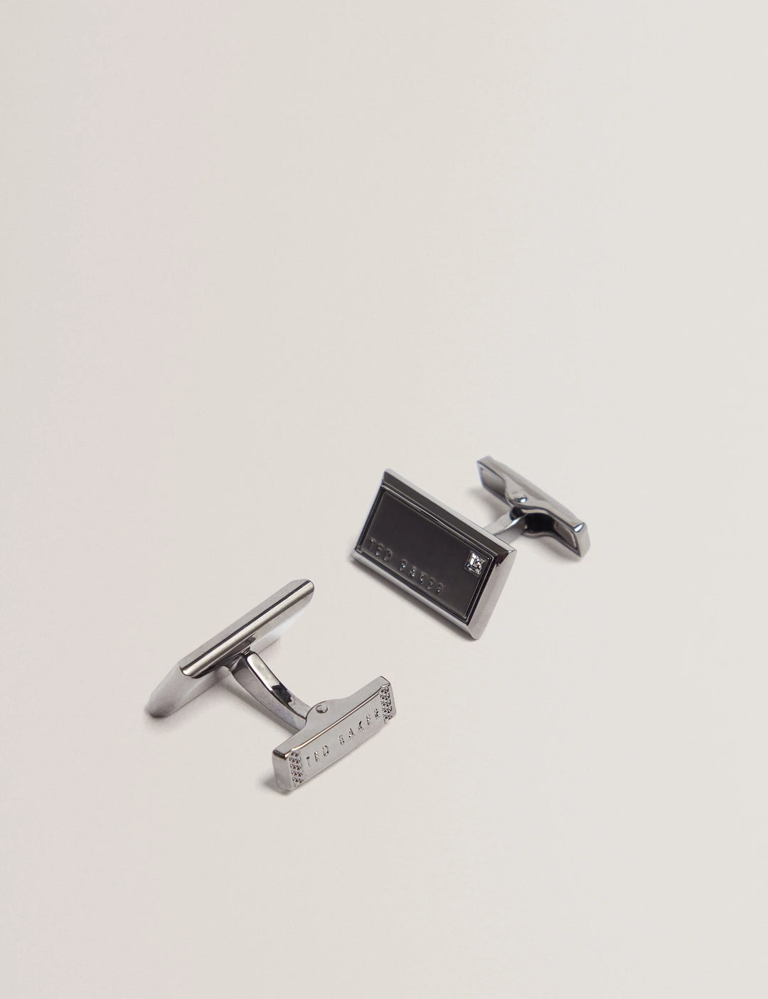 Ted Baker Kristol Brushed Metal Cufflinks | Gunmetal