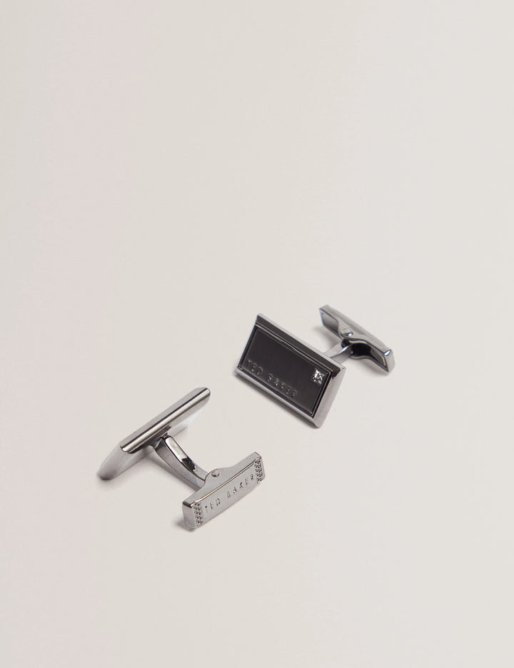 Ted Baker Kristol Brushed Metal Cufflinks | Gunmetal