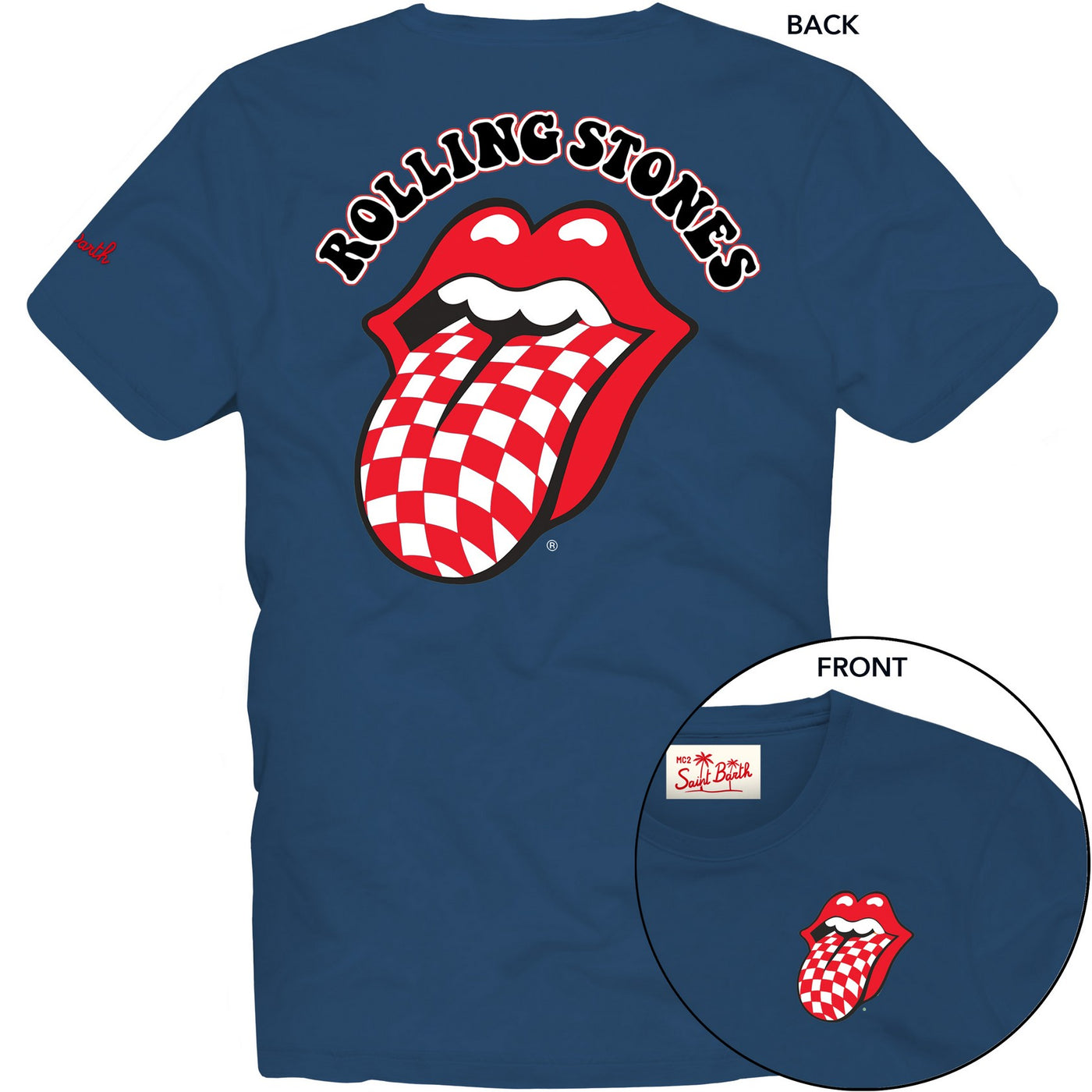 MC2 Saint Barth Rolling Stones T-shirt | Σκούρο Μπλε