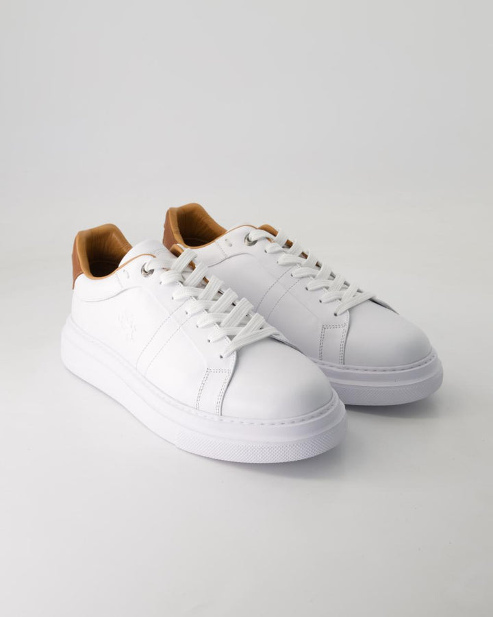 La Martina Men's Leather Sneakers | White