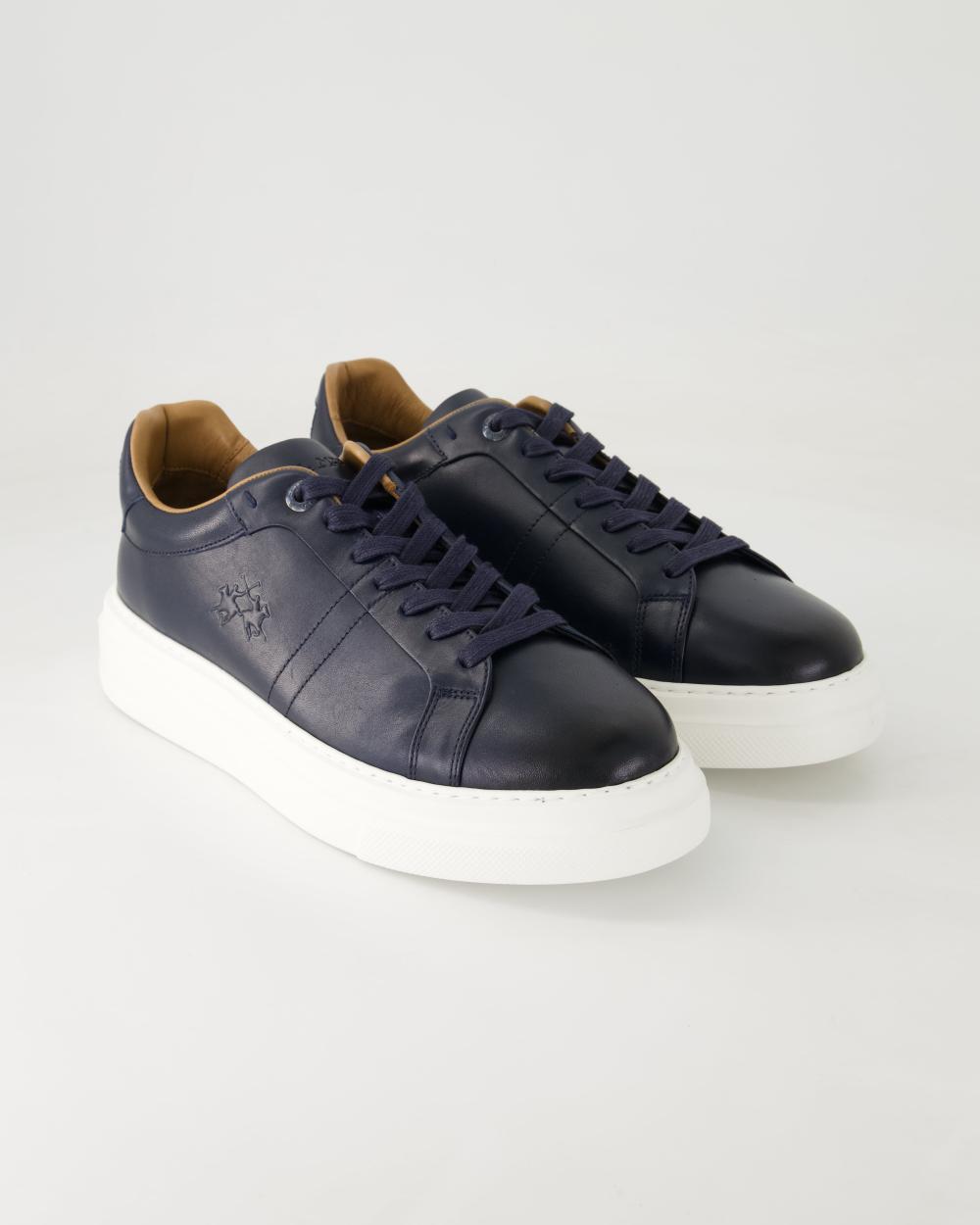 La Martina Men's Leather Sneakers | Navy