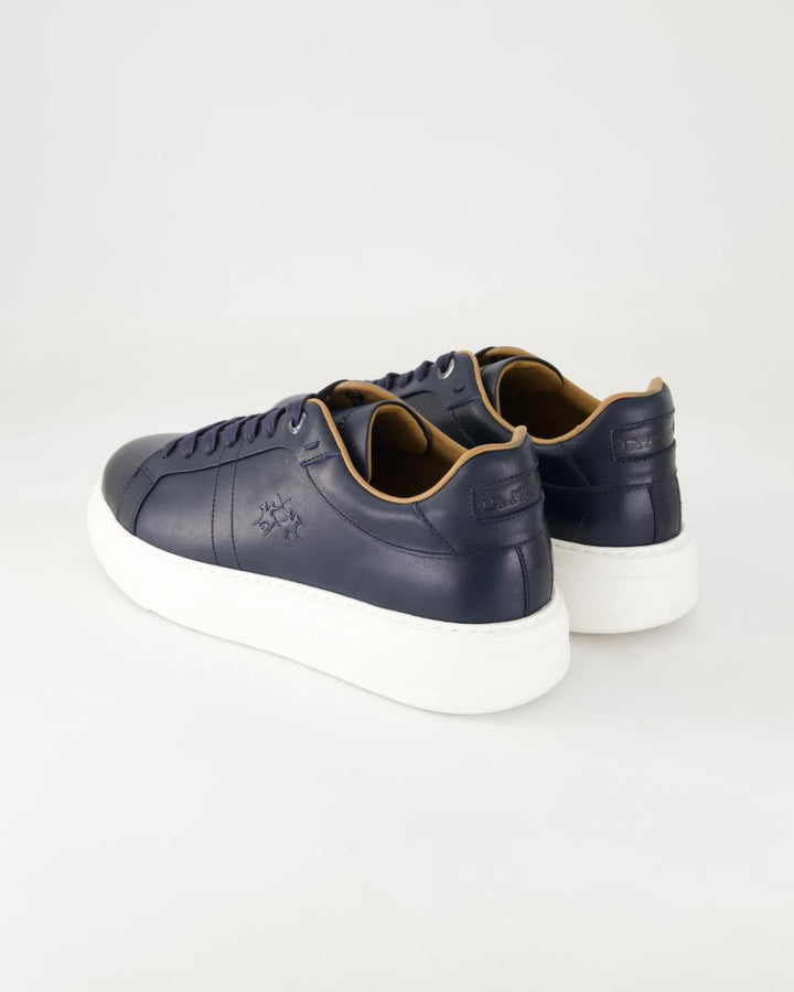 La Martina Men's Leather Sneakers | Navy