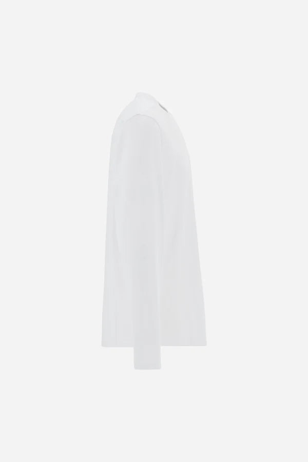 La Martina Men’s Long-sleeve T-shirt Fluid Jersey AAP | White