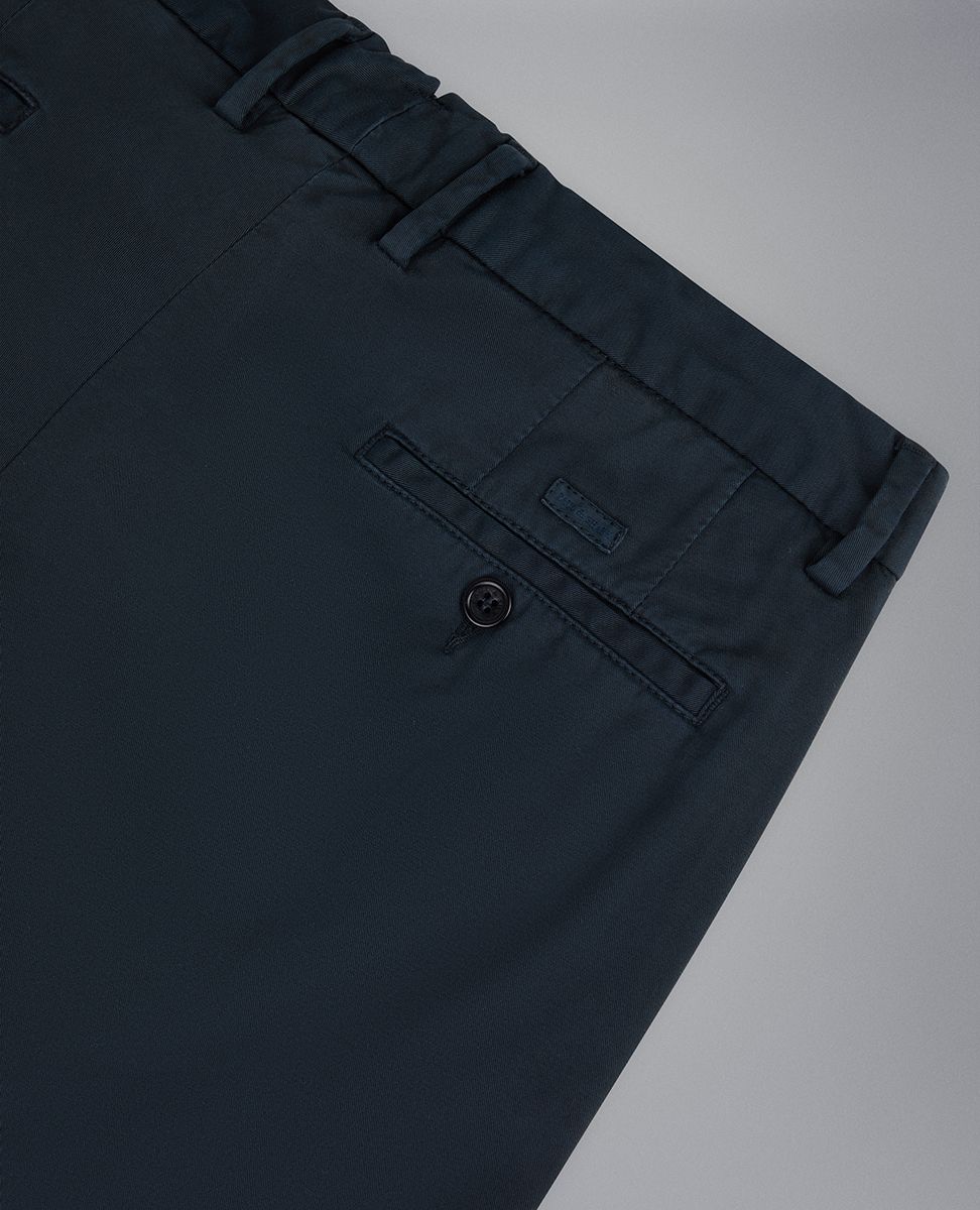 Paul & Shark Soft Touch Ελαστικό Βαμβακερό Παντελόνι | Σκούρο Μπλε