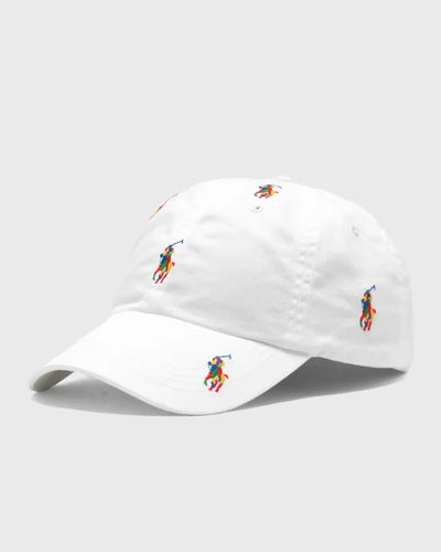 Ralph Lauren Καπέλο με Κεντημένα Πόνυ | Λευκό
