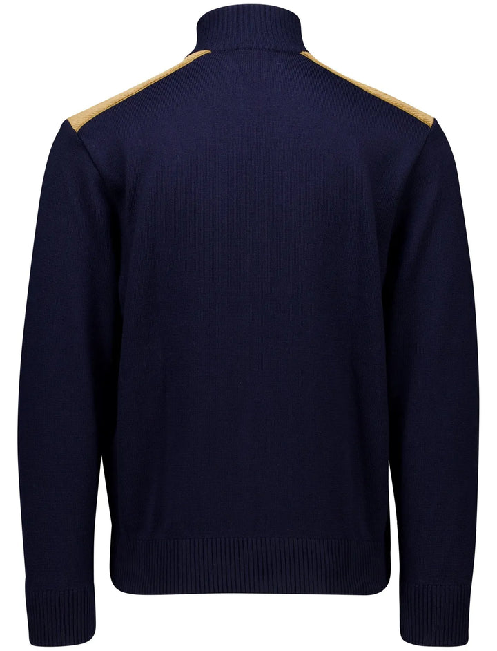 Paul & Shark Velvet Soft Cool Touch Wool Cardigan | Navy