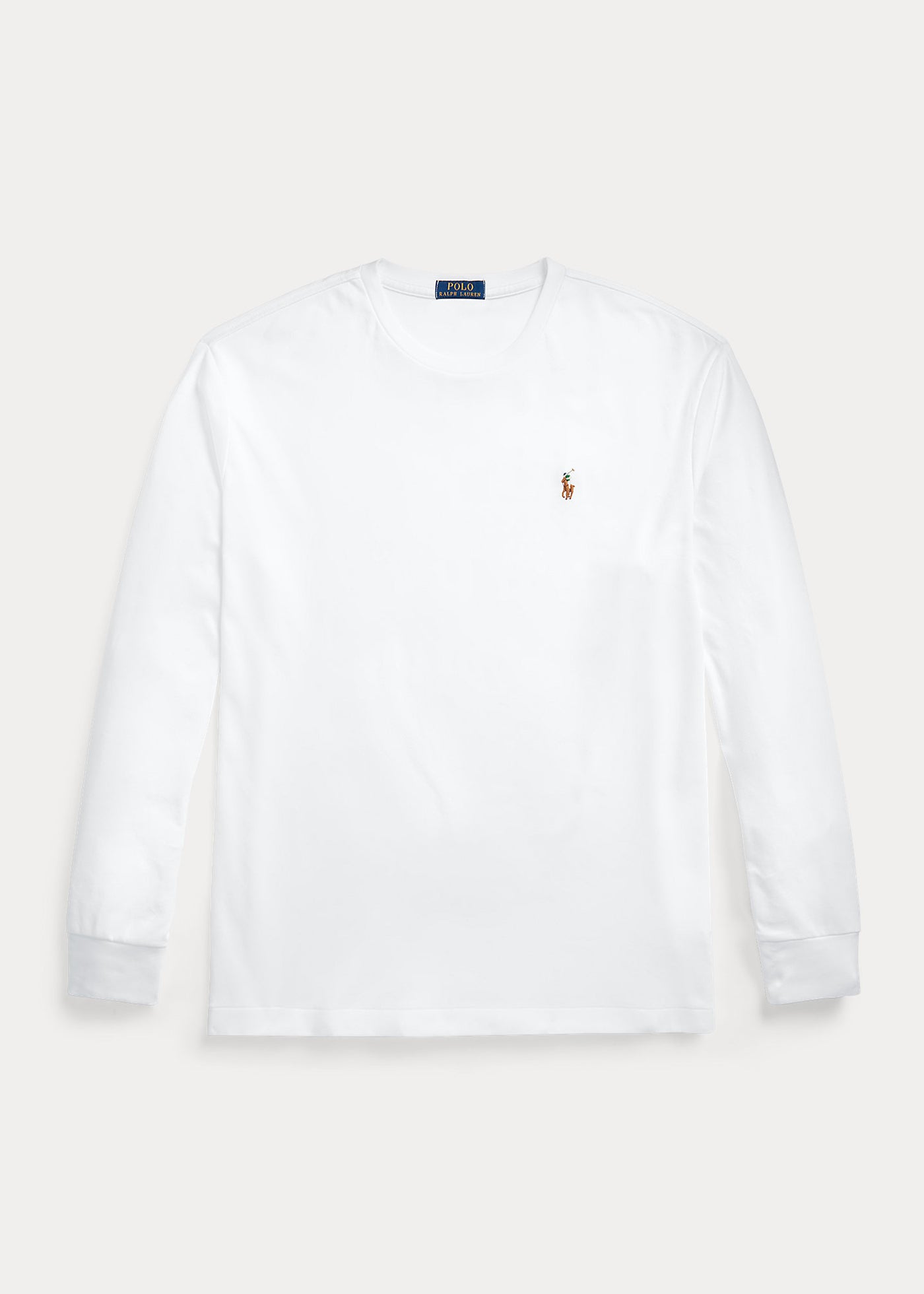 Ralph Lauren Custom Slim Fit Soft Cotton T-Shirt | Λευκό