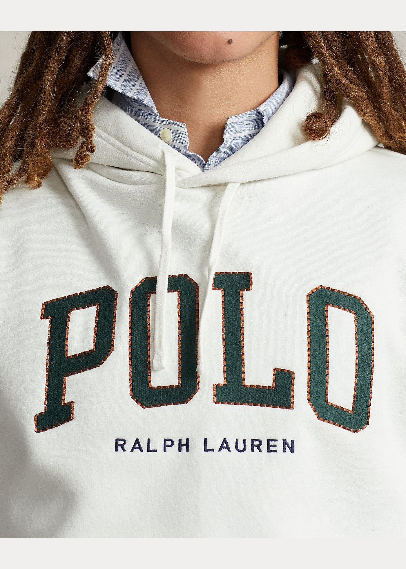 Ralph Lauren Φλις Φούτερ με Κουκούλα και με Λογότυπο | Εκρού