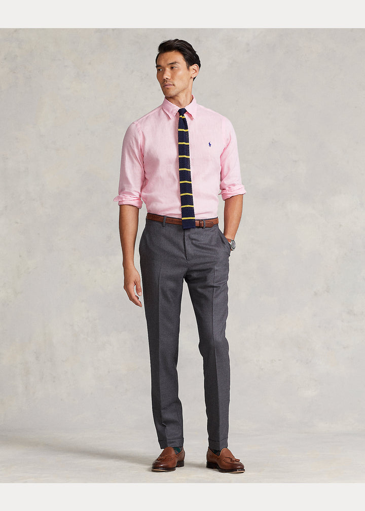 Ralph Lauren Custom Fit Λινό Υποκάμισο | Ροζ