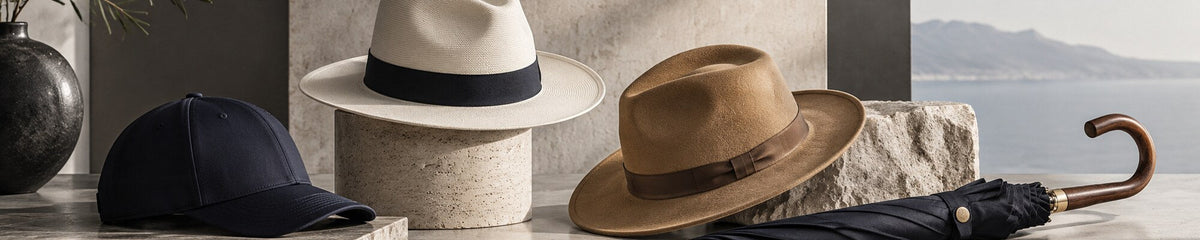 GIANNOPOULOS Hats & Umbrellas collection hero