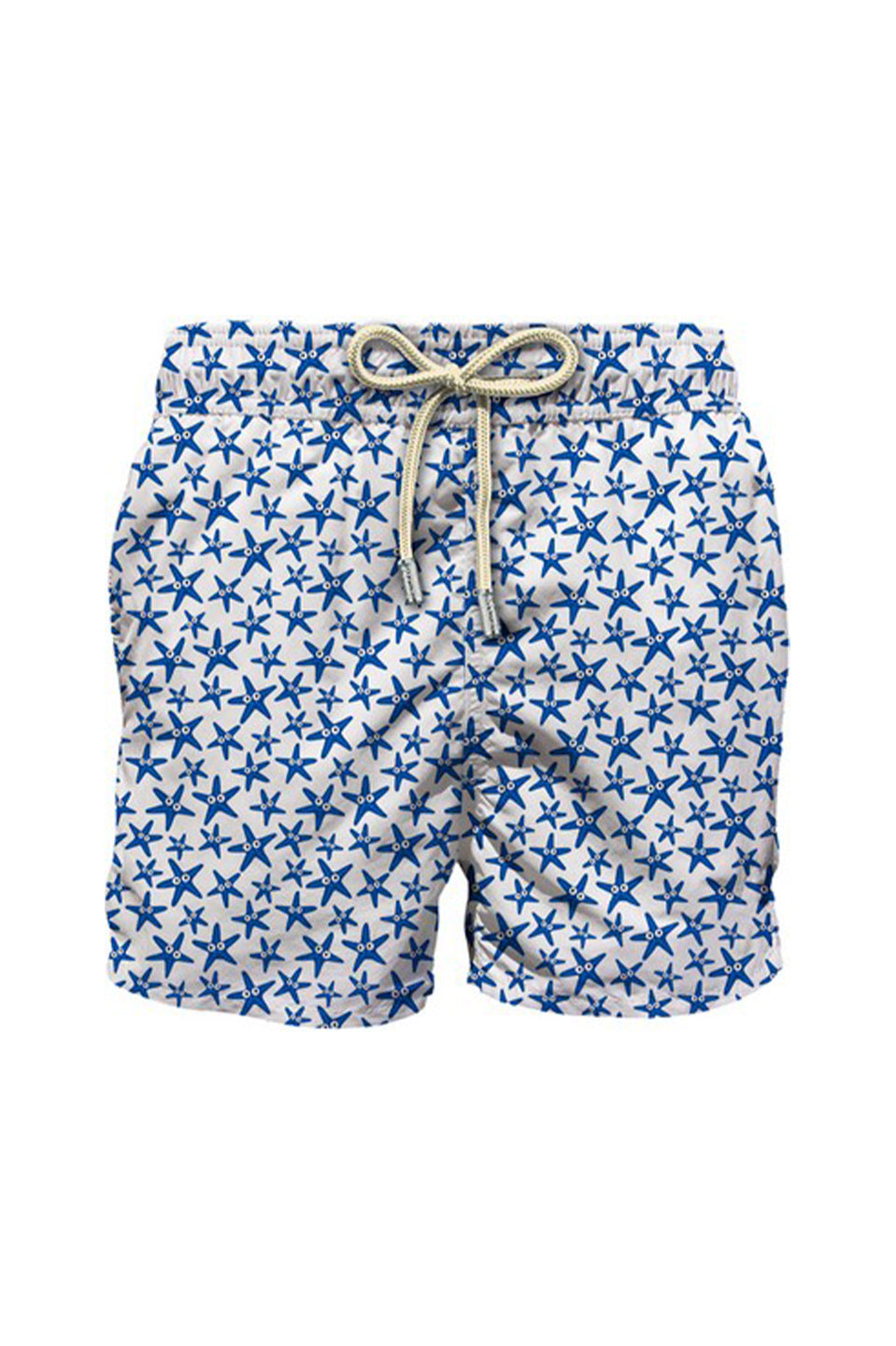 MC2 Saint Barth Lightweight Fabric Swim Shorts Lighting | White/Blue