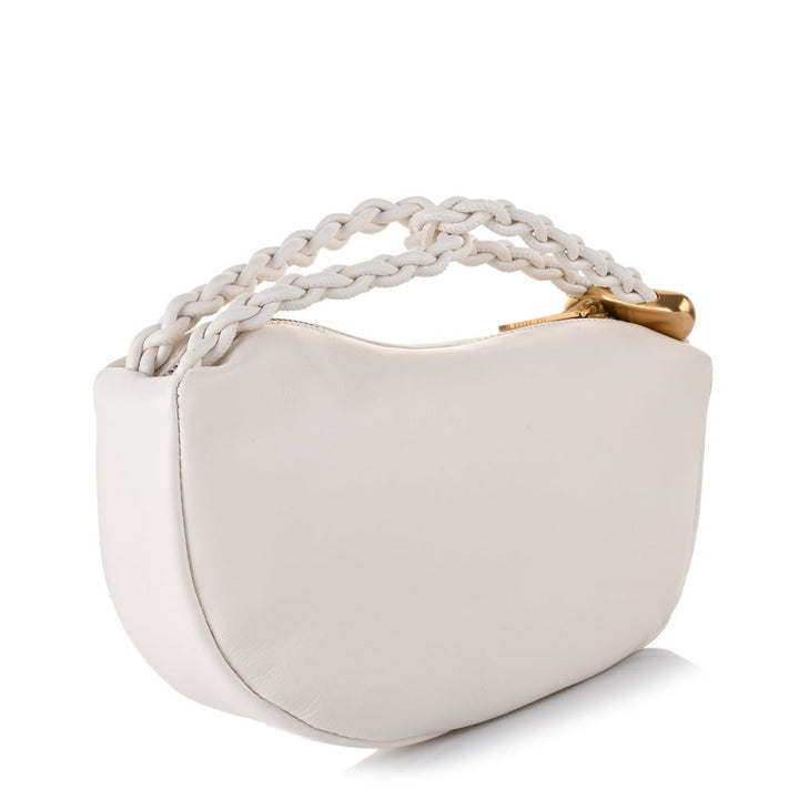 Τσάντα Hobo μεσαίου μεγέθους Ted Baker Islah από δέρμα με εντυπωσιακά μεταλλικά στοιχεία | Ιβουάρ