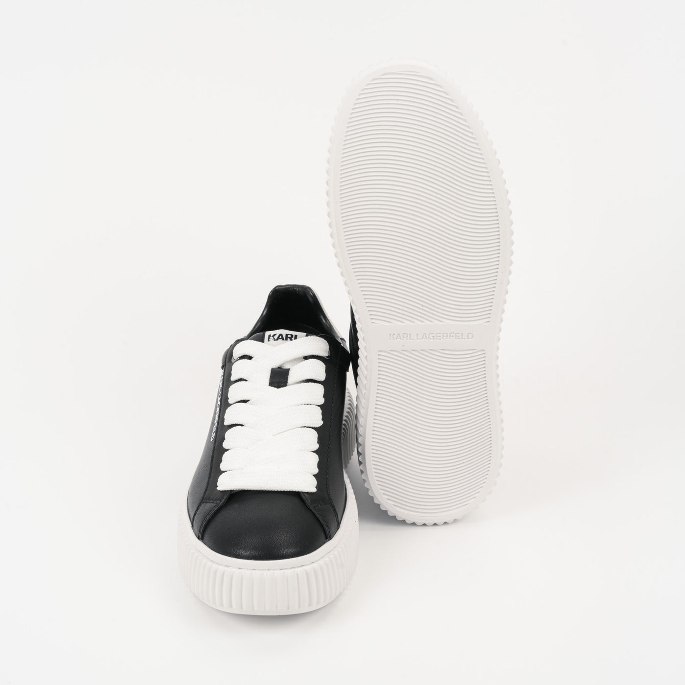 Karl Lagerfeld Men's Kaprika Low Top Sneakers | Black