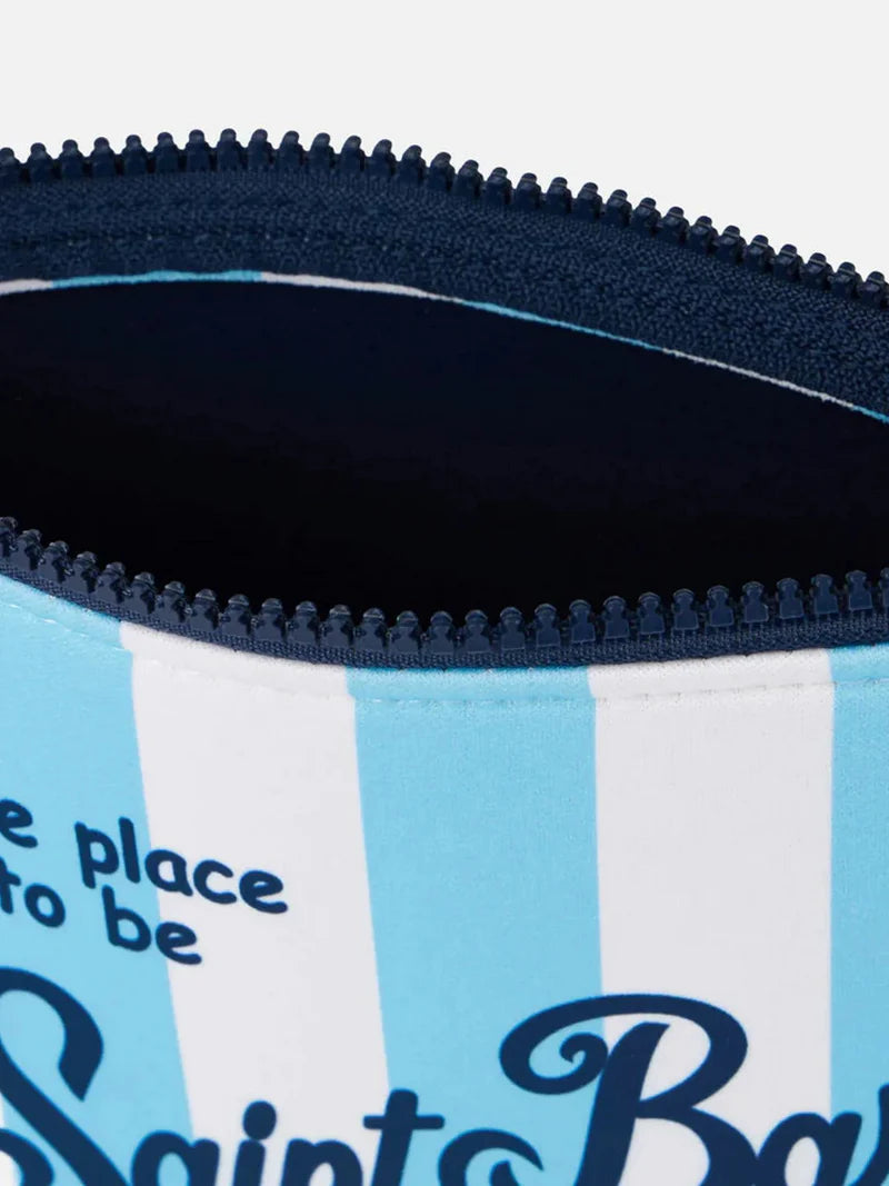 Pochette MC2 Saint Barth Aline | Bleu ciel/Blanc