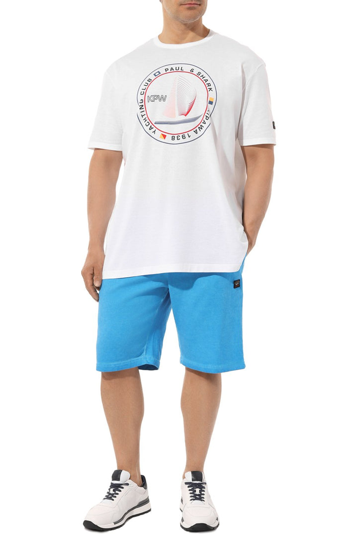 Paul & Shark Βαμβακερό T-Shirt Kipawa | Λευκό