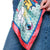 Never Needy Eye Patterned Colorful Scarf | Red/Multi