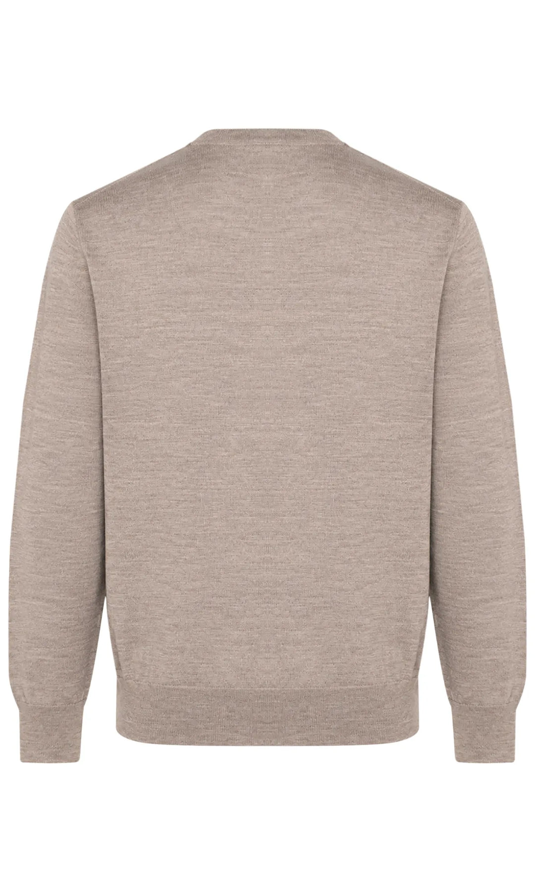 Paul &amp; Shark Summer Wool Crewneck with Alcantara® Shoulder Inserts | Light Grey