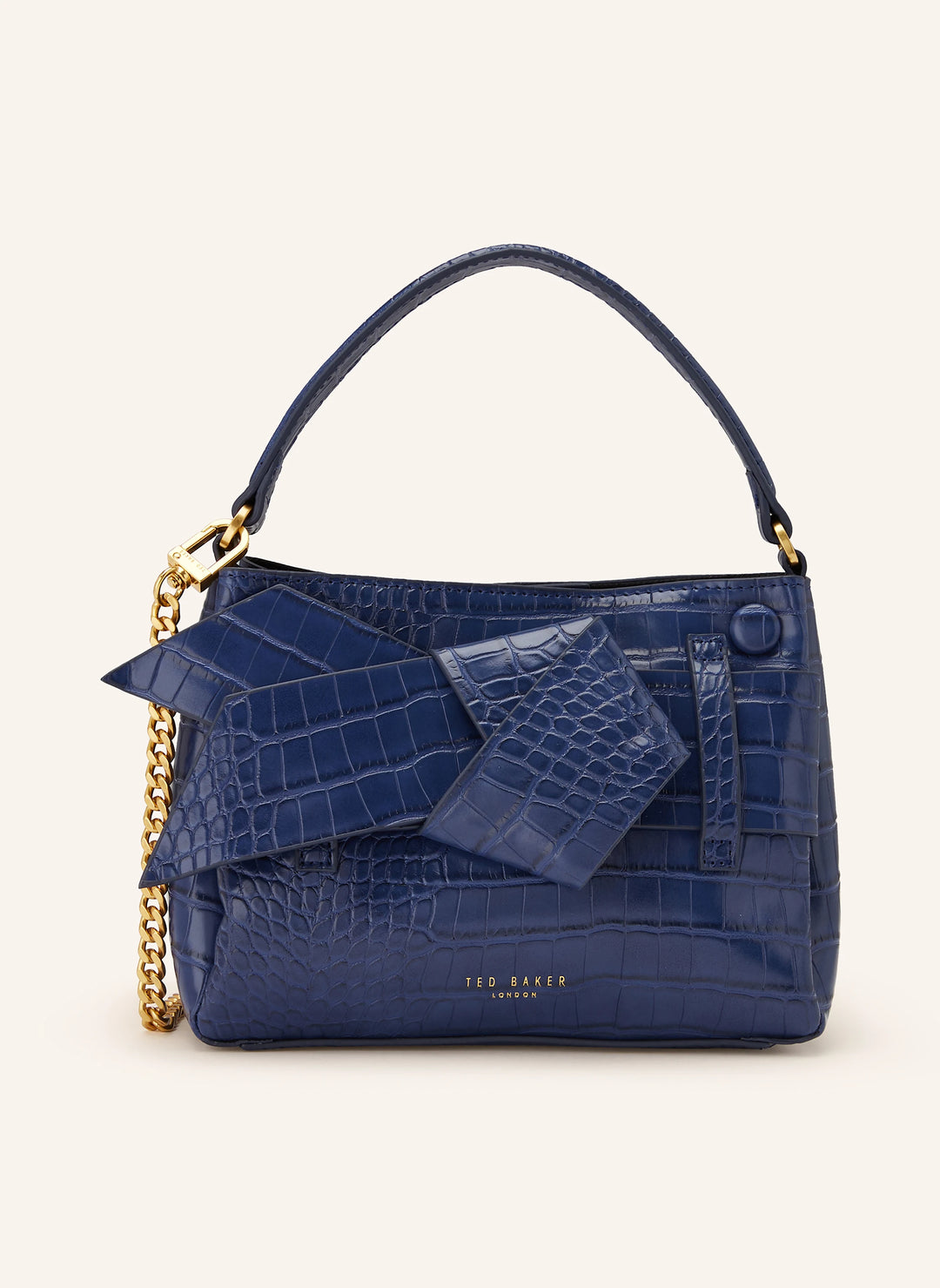 Ted Baker Ssansa Knot Bow Mini Top Handle Bag | Dark Blue