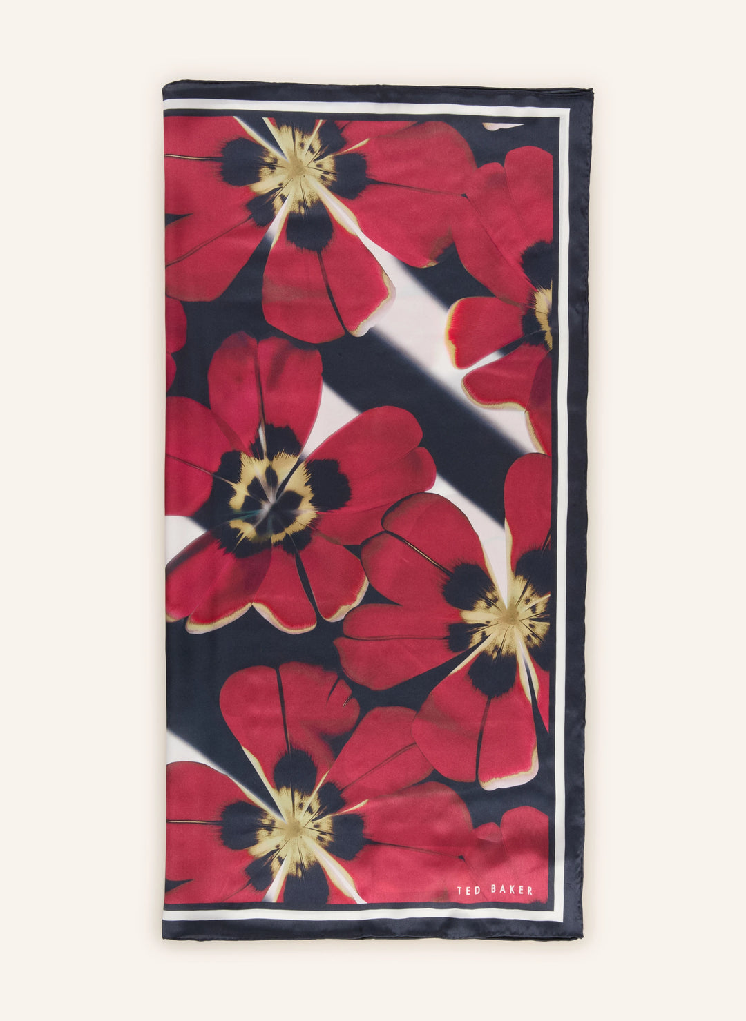 Ted Baker Jeeann Floral Printed Silk Square Scarf | Blue