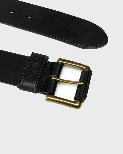 Ralph Lauren Belt with Gold-colored Buckle | Black