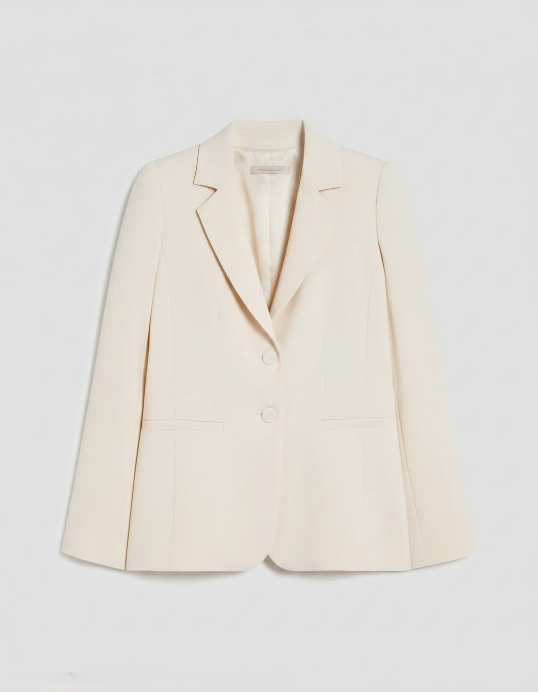 Blazer de un solo botonadura de PennyBlack en tejido cady | Marfil