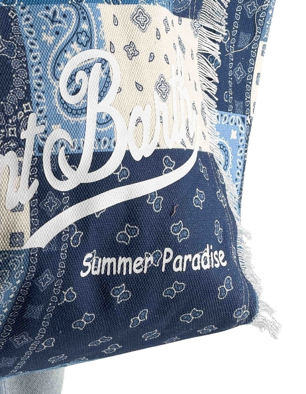 MC2 Saint Barth Vanity Cotton Canvas Tote Bag | Navy/Blue