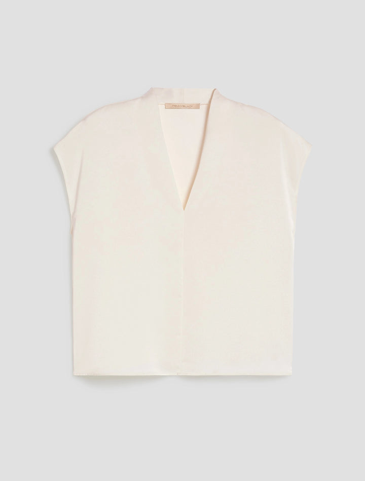 PennyBlack Double Satin Blouse | Ivory