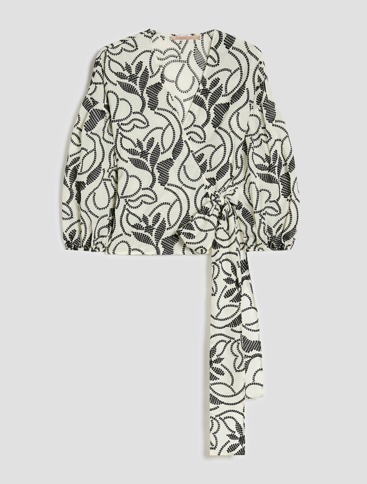 PennyBlack Blouse in Embroidered Muslin | Ivory