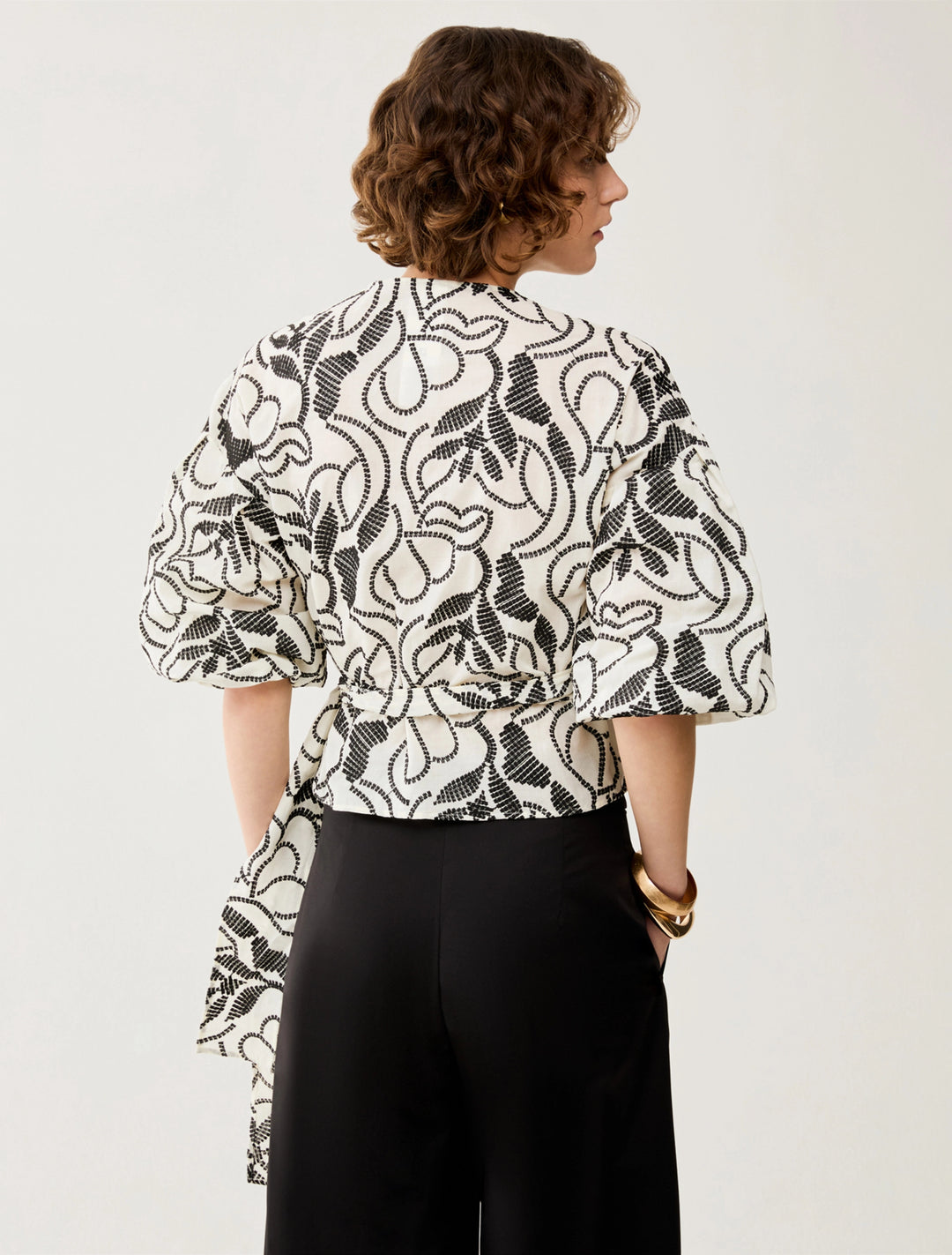PennyBlack Blouse in Embroidered Muslin | Ivory
