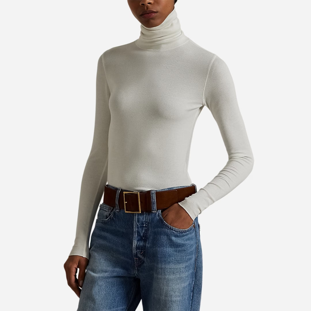 Ralph Lauren Stretch Blend Turtleneck | Nevis