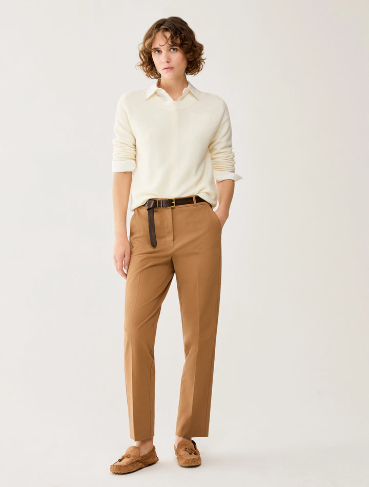 PennyBlack Slim-Cut Trousers | Camel