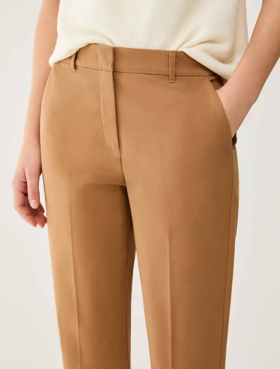PennyBlack Slim-Cut Trousers | Camel