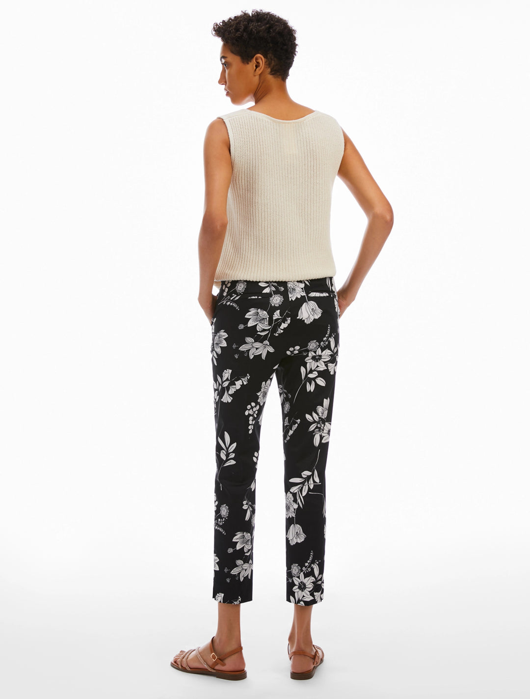 PennyBlack Milly Flower Print Παντελόνι | Μαύρο